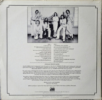 Average White Band : AWB (LP, Album, Quad, RE)