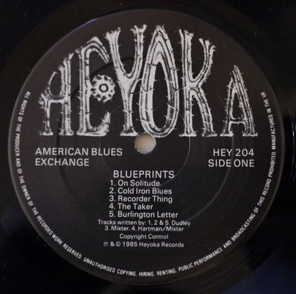 American Blues Exchange : Blueprints (LP, Album, RE, Unofficial)