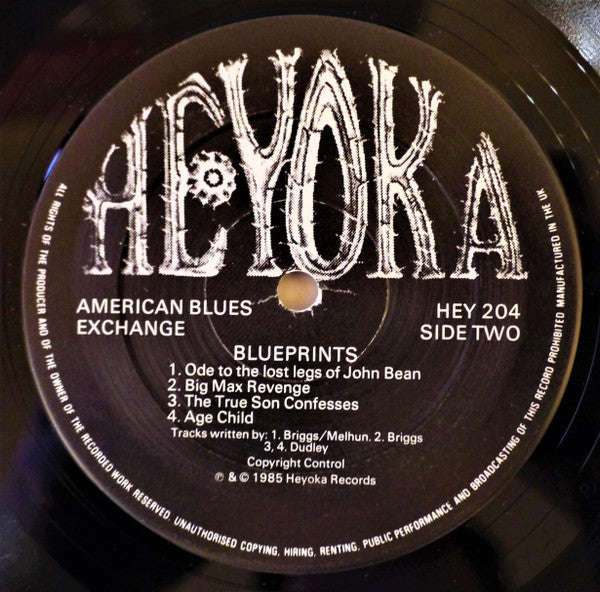 American Blues Exchange : Blueprints (LP, Album, RE, Unofficial)