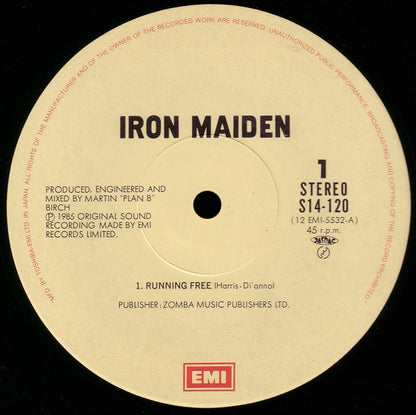 Iron Maiden : Running Free (12", EP)