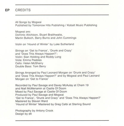 Mogwai : Earth Division EP (12", EP)