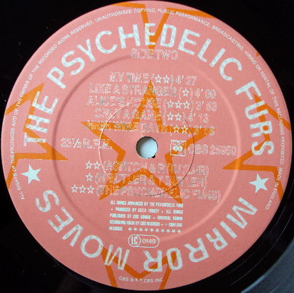 The Psychedelic Furs : Mirror Moves (LP, Album, Ltd, Pos)