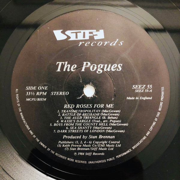 The Pogues : Red Roses For Me (LP, Album)