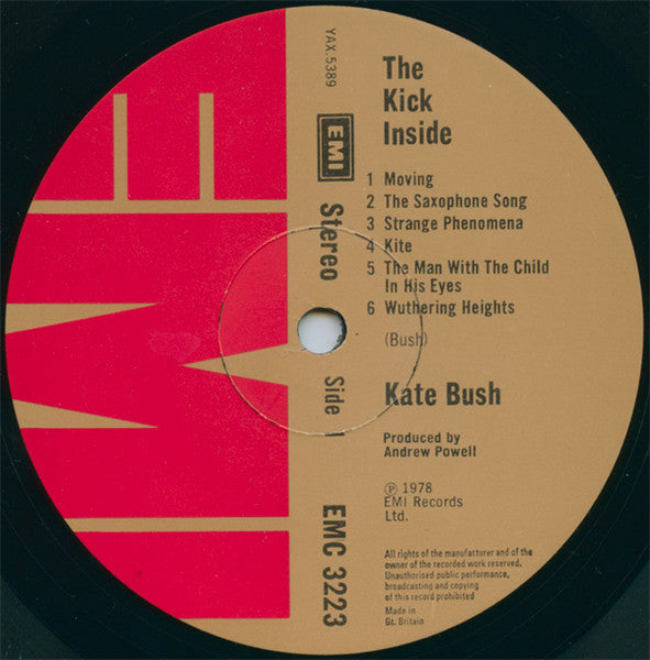 Kate Bush : The Kick Inside (LP, Album, RP, Bor)