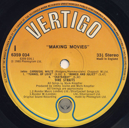 Dire Straits : Making Movies (LP, Album, M/Print)