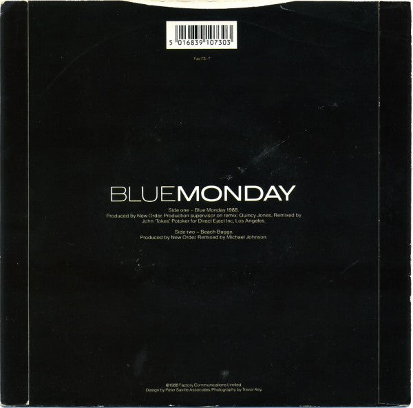 NewOrder* : Blue Monday 1988 (7", Single)
