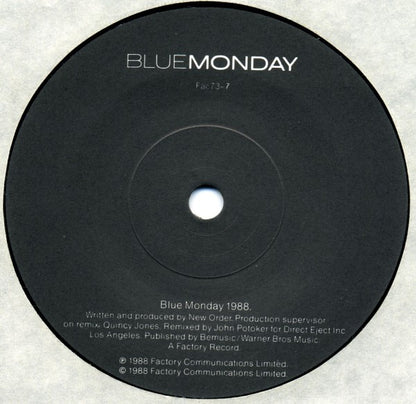 NewOrder* : Blue Monday 1988 (7", Single)