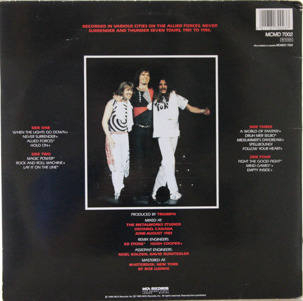 Triumph (2) : Stages (2xLP, Album)