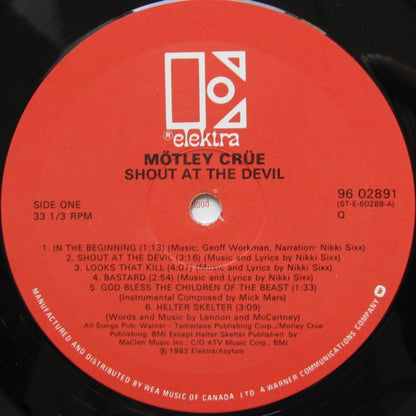 Mötley Crüe : Shout At The Devil (LP, Album, Red)
