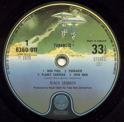 Black Sabbath : Paranoid (LP, Album, RE, 'Sp)