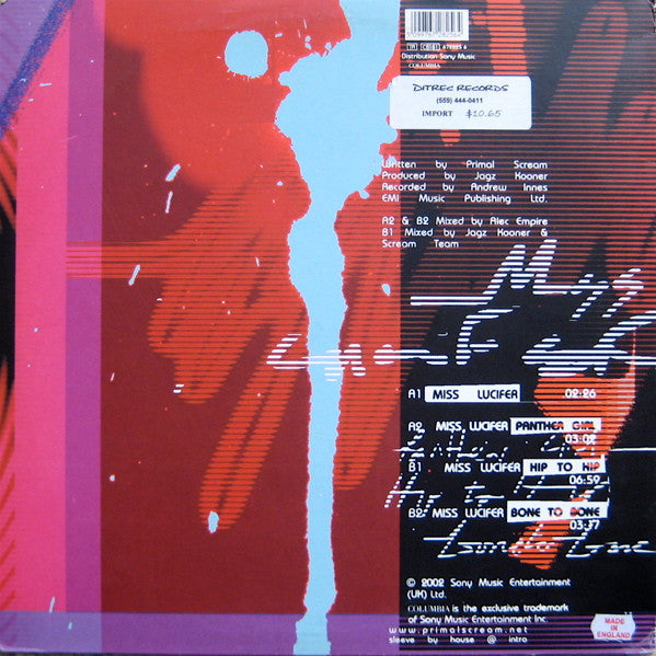 Primal Scream : Miss Lucifer (12", Single)