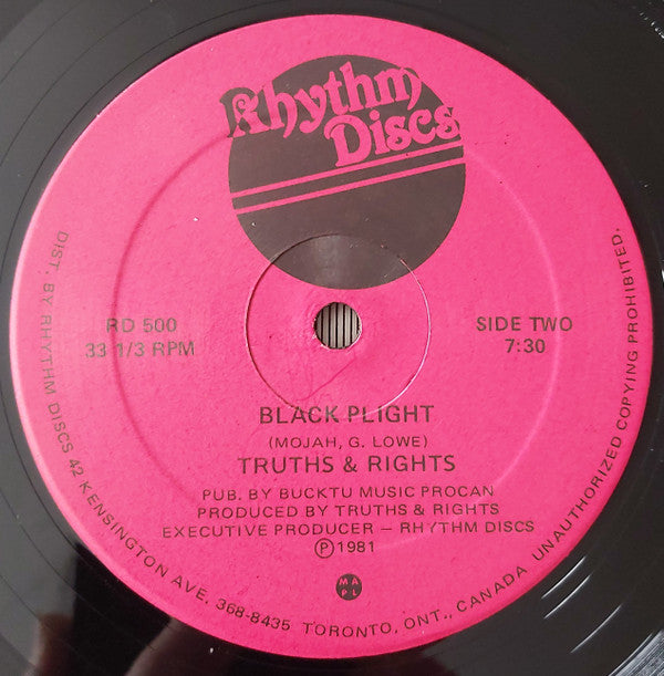 Truths & Rights : Metro's No. 1 Problem (12")