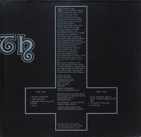 Black Sabbath : Black Sabbath (LP, Album, Gat)