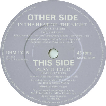 Diamond Head (2) : In The Heat Of The Night (2x7", Gat)