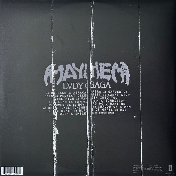 Lady Gaga : Mayhem (LP + LP, S/Sided, Etch + Album, Alt)