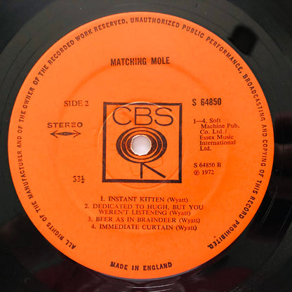 Matching Mole : Matching Mole (LP, Album, Tex)