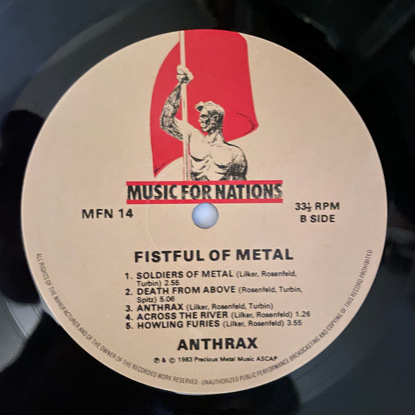 Anthrax : Fistful Of Metal (LP, Album)