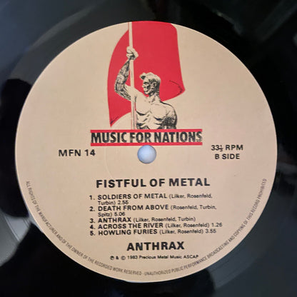 Anthrax : Fistful Of Metal (LP, Album)