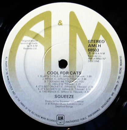 Squeeze (2) : Cool For Cats (LP, Album, Gre)