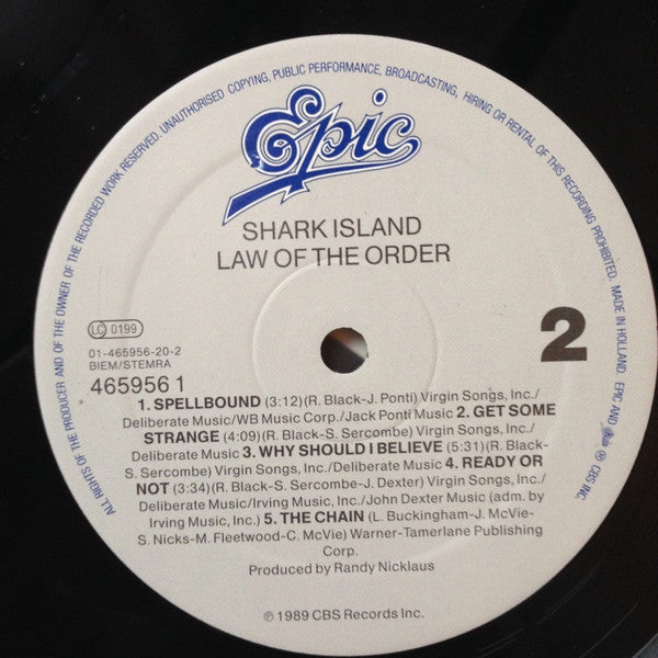 Shark Island : Law Of The Order (LP, Album)