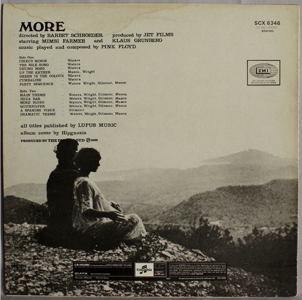 Pink Floyd : Soundtrack From The Film "More" (LP, Album, RP)