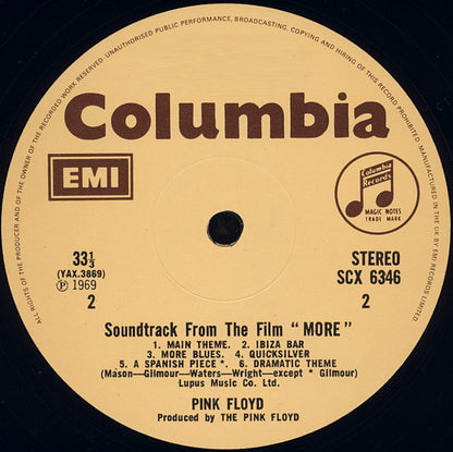 Pink Floyd : Soundtrack From The Film "More" (LP, Album, RP)