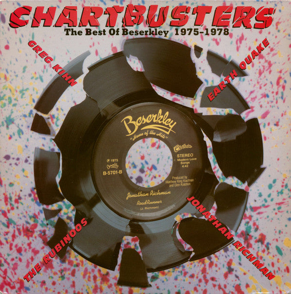 Various : Chartbusters (The Best Of Beserkley 1975-1978) (LP, Comp, RE)