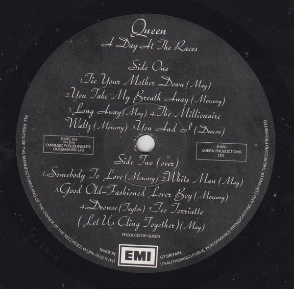 Queen : A Day At The Races (LP, Album, RE)