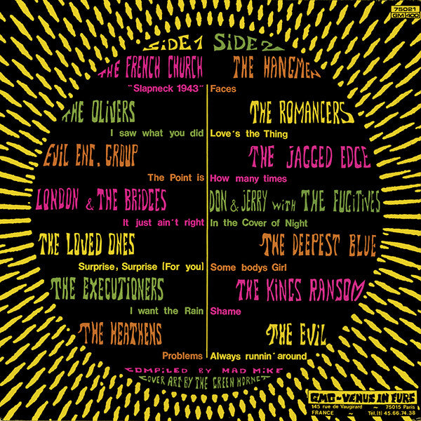 Various : The 60's Choice Collection Of Scarces Garage Records Volume 1 (LP, Comp, Dis)