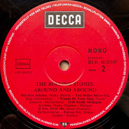 The Rolling Stones : Around And Around (LP, Album, Comp, Mono, RE)