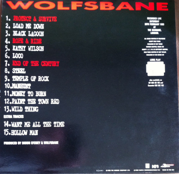 Wolfsbane : Massive Noise Injection (2xLP, Album, Ltd)