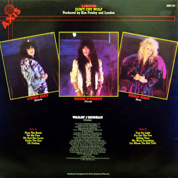 London (6) : Don't Cry Wolf (LP, Album)