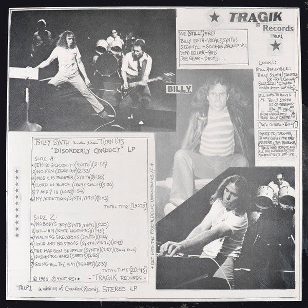 Billy Synth And The Turn Ups : Disorderly Conduct (LP, Album)