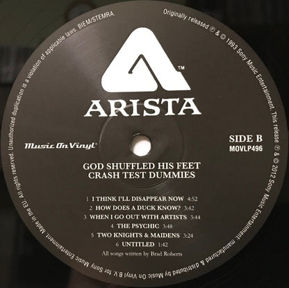 Crash Test Dummies : God Shuffled His Feet (LP, Album, RE, 180)