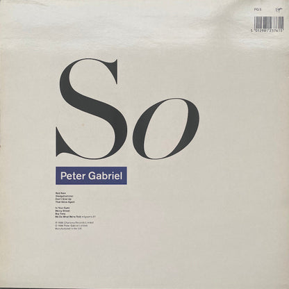 Peter Gabriel : So (LP, Album, Tow)