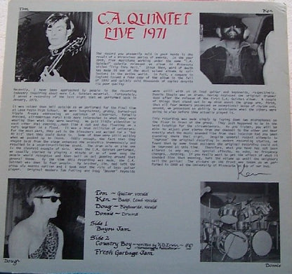 C. A. Quintet : Live 1971 (LP)