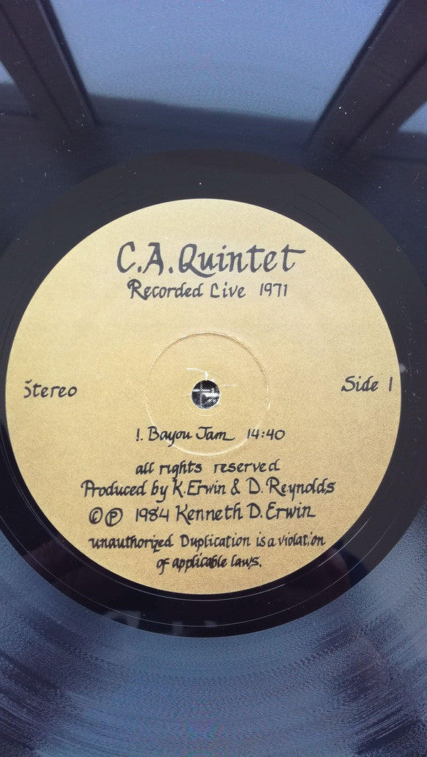 C. A. Quintet : Live 1971 (LP)