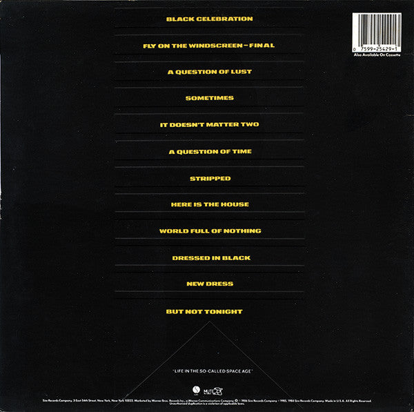 Depeche Mode : Black Celebration (LP, Album, Emb)