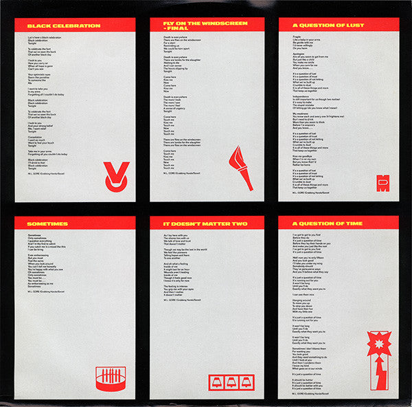 Depeche Mode : Black Celebration (LP, Album, Emb)