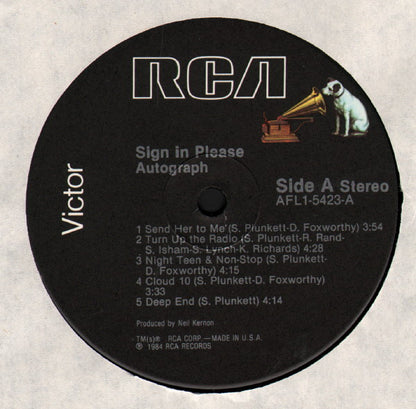 Autograph (2) : Sign In Please (LP, Album)