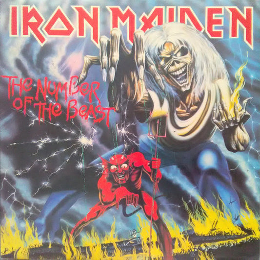 Iron Maiden : The Number Of The Beast (LP, Album, RE, Bla)