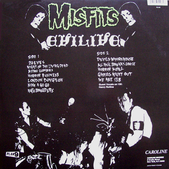 Misfits : Evilive (LP, Album, RP)
