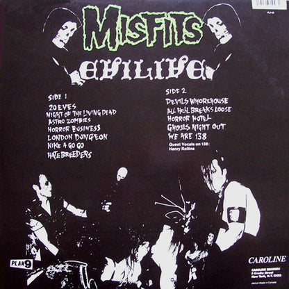 Misfits : Evilive (LP, Album, RP)