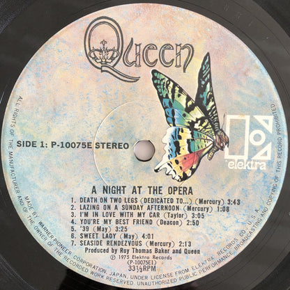 Queen = Queen : A Night At The Opera = オペラ座の夜 (LP, Album, Gat)