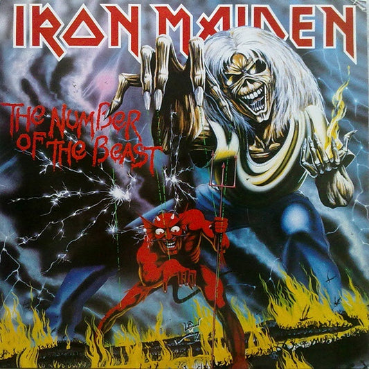 Iron Maiden : The Number Of The Beast (LP, Album, RE)