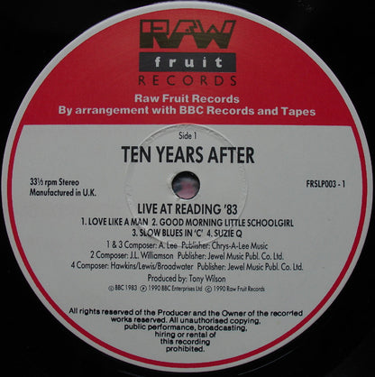 Ten Years After : Live At Reading '83 (The Friday Rock Show Sessions) (LP, Album)