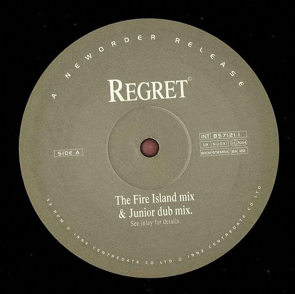 NewOrder* : Regret (12", Single)