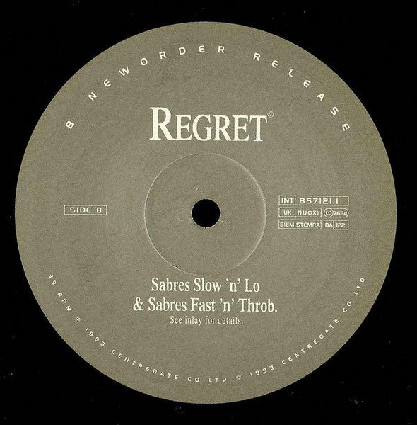 NewOrder* : Regret (12", Single)