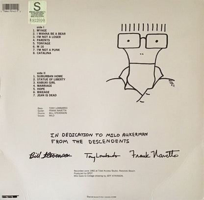 Descendents : Milo Goes To College (LP, Album, RE, Bar)