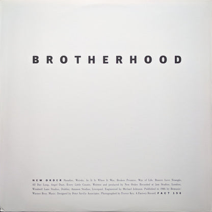 New Order : Brotherhood (LP, Album)